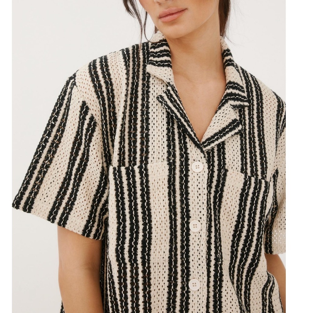 Nasty Gal Striped Resort shirt